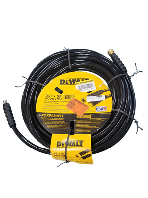 DEWALT 3/8 in. x 50 ft Replacement/Extension Hose for Cold Water 5000 PSI Pressure Washers DXPA50PH   .
