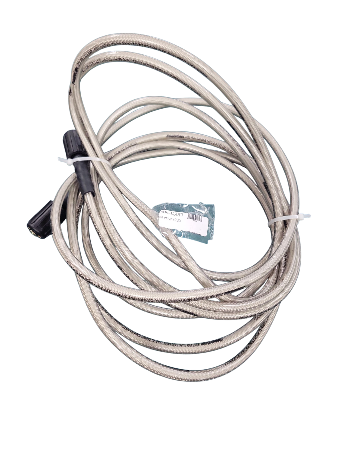 Powercare 1/4 in. x 25 ft. Hose 3200 PSI compatible with Power Washer, Simpson, Ryobi, Westinghouse and others with M22 connectors 40240