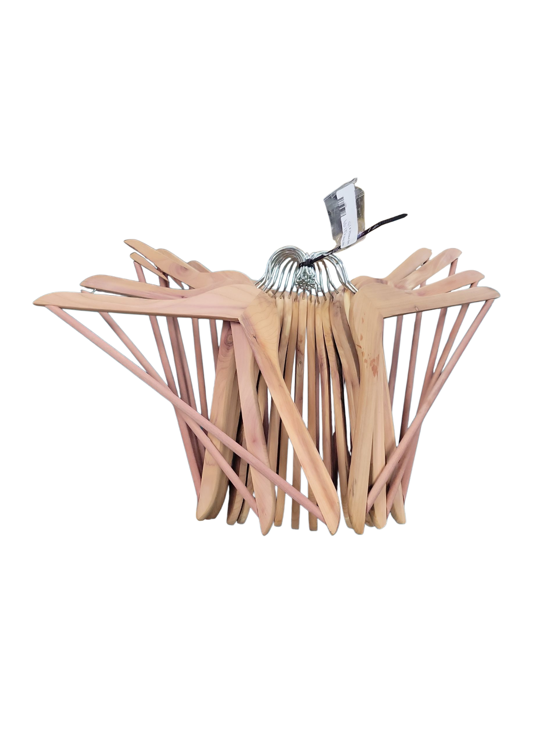 Amazon Basics Wood Suit Clothes Hangers - Natural, 20-Pack