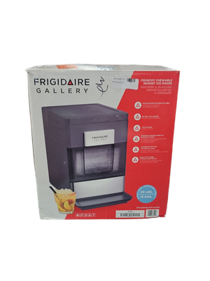 FRIGIDAIRE GALLERY 33 Lb. Countertop Nugget Ice Maker with Touch Controls with Stainless Steel Trim and a Matt Finish EFIC220-BLACK-6COM