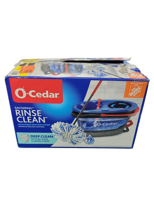 O-Cedar EasyWring Microfiber Spin Mop with Bucket System 148473
