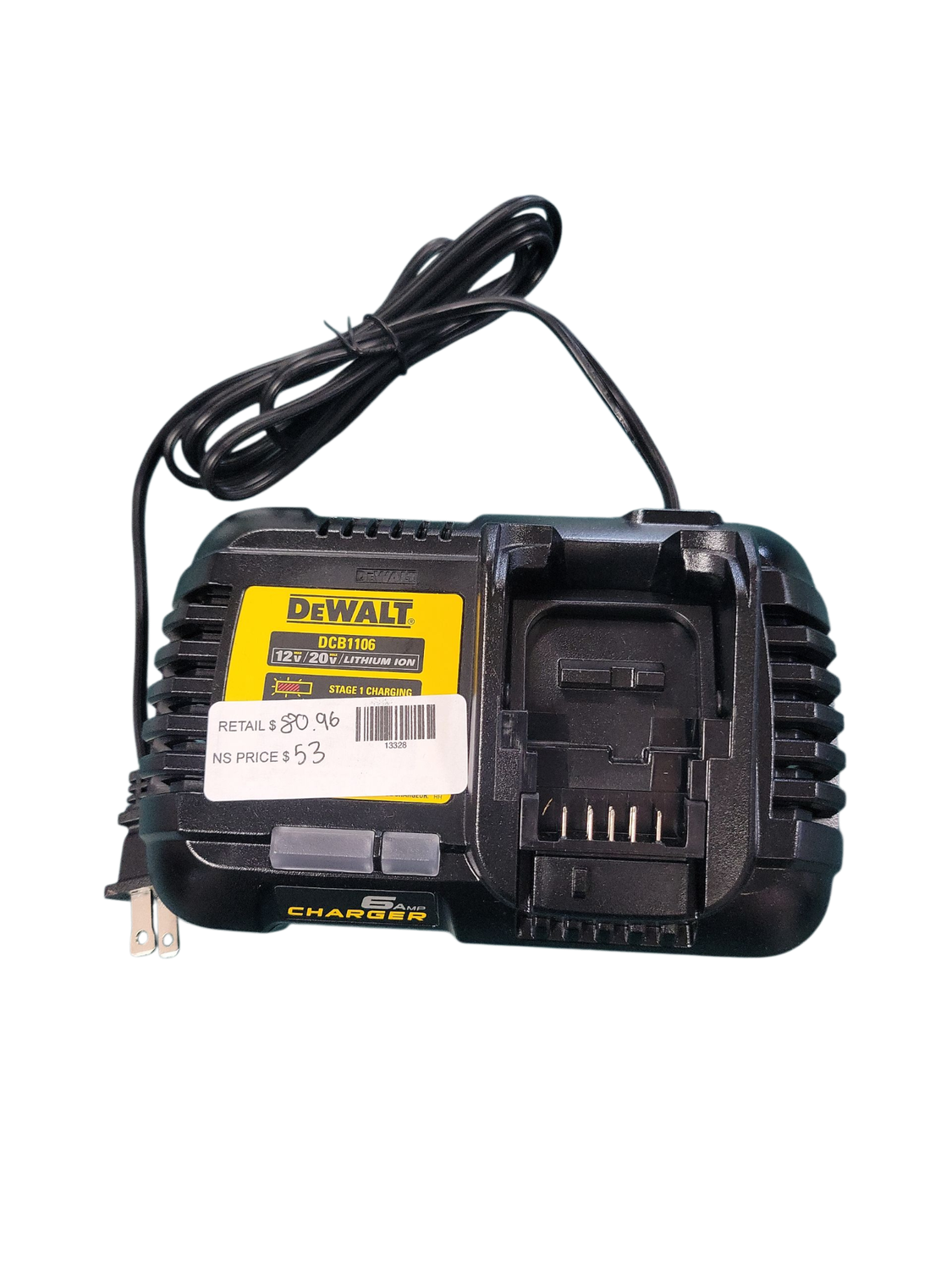 DEWALT 6 Amp Battery Charger DCB1106
