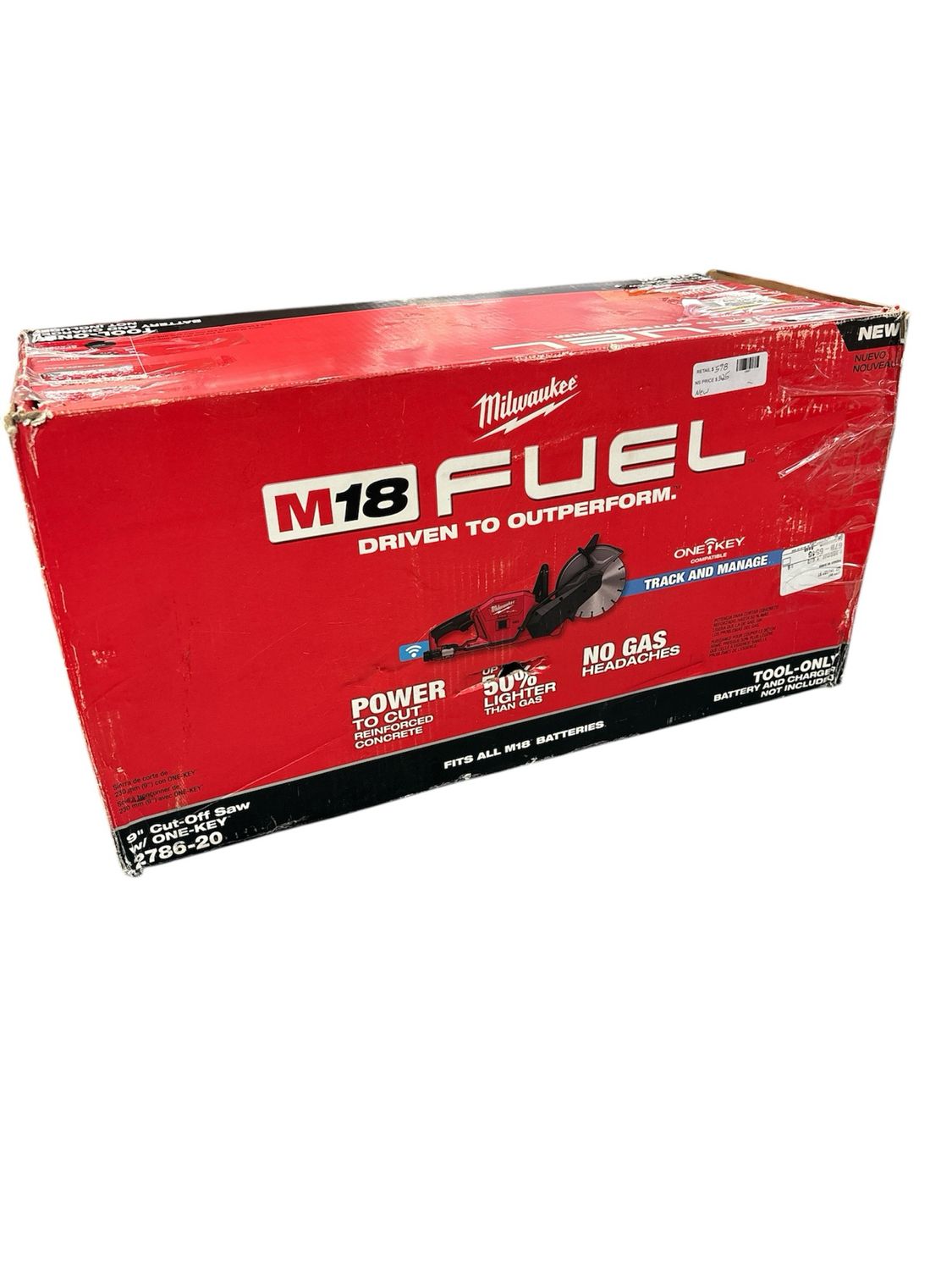 Milwaukee M18 FUEL ONE-KEY 18V Lithium-Ion Brushless Cordless 9 in. Cut Off Saw (Tool-Only) 2786-20
