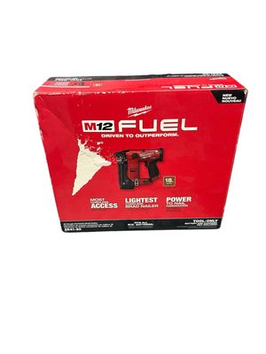 Milwaukee M12 FUEL 12-Volt Lithium-Ion Brushless Cordless 18-Gauge 1-1/2 in. Compact Brad Nailer (Tool Only) 2541-20 .