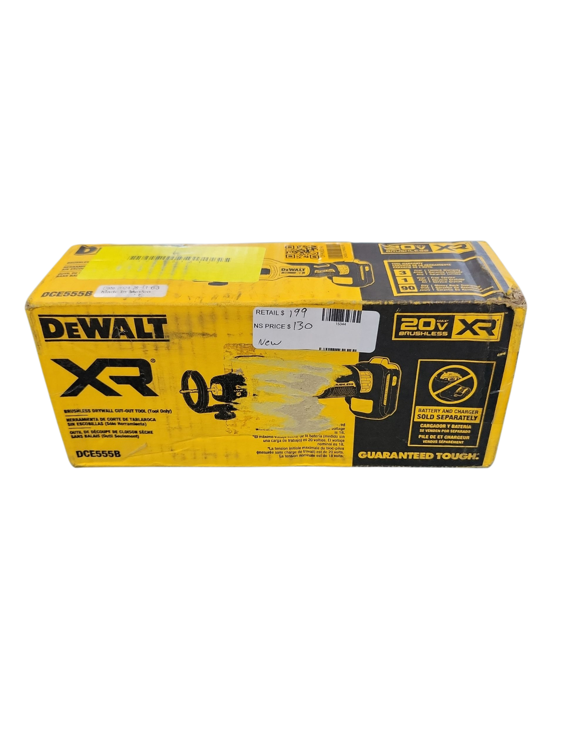 DEWALT XR 20V Lithium-Ion Cordless Rotary Drywall Cut-Out Tool (Tool Only) DCE555B