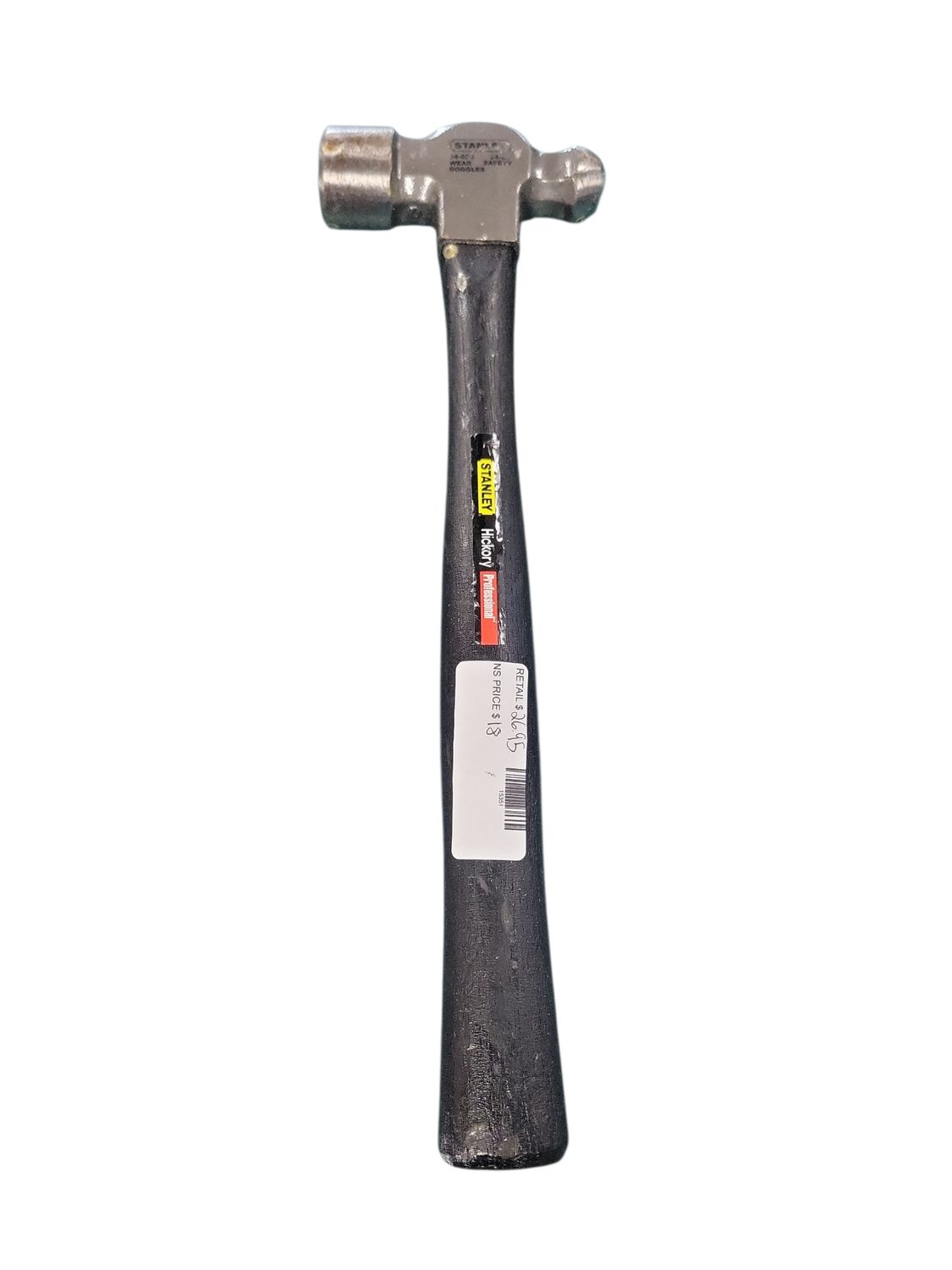 Stanley 24 oz Wood Handle Ball Pein Hammer 54-024