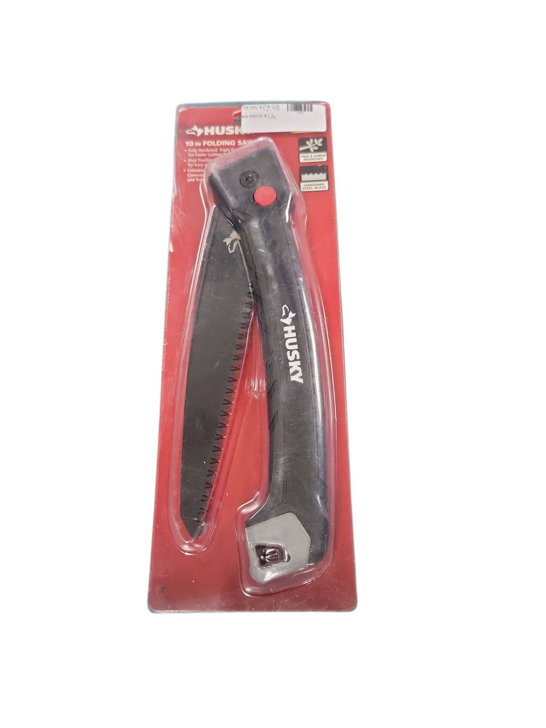 Husky 10 in. Carbon Steel Blade Folding Pruning Saw Husky-4 .