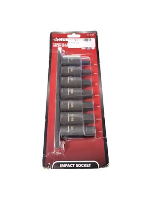 Husky 1/2 in. Drive Hex Bit Impact Socket Set SAE (7-Piece) H2DSAEHBI7PC