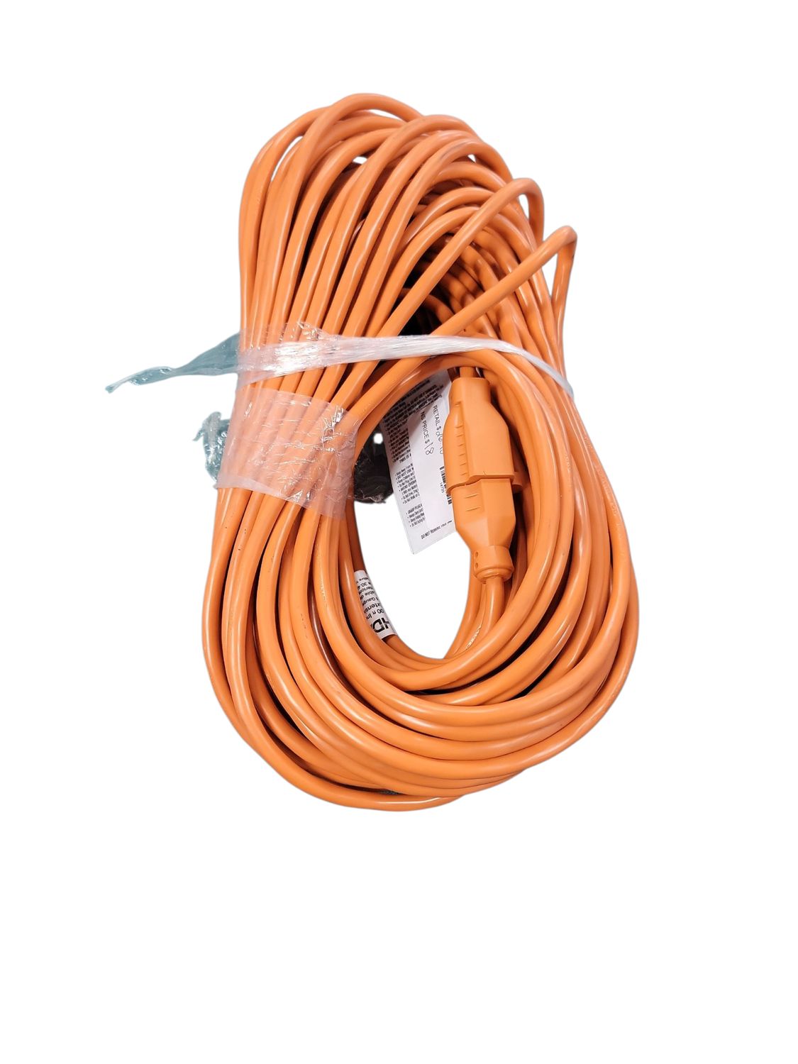 HDX 100 ft. 16/3 Light Duty Indoor/Outdoor Extension Cord, Orange HD#277-525