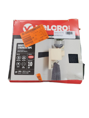 VELCRO 20 ft. x 1-1/2 in. Industrial Strength Tape in Black VEL-30118-USA
