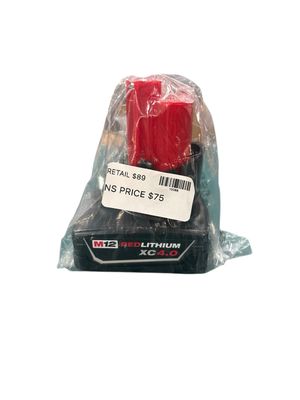 Milwaukee M12 12-Volt Lithium-Ion XC Extended Capacity Battery Pack 4.0Ah 48-11-2440    .