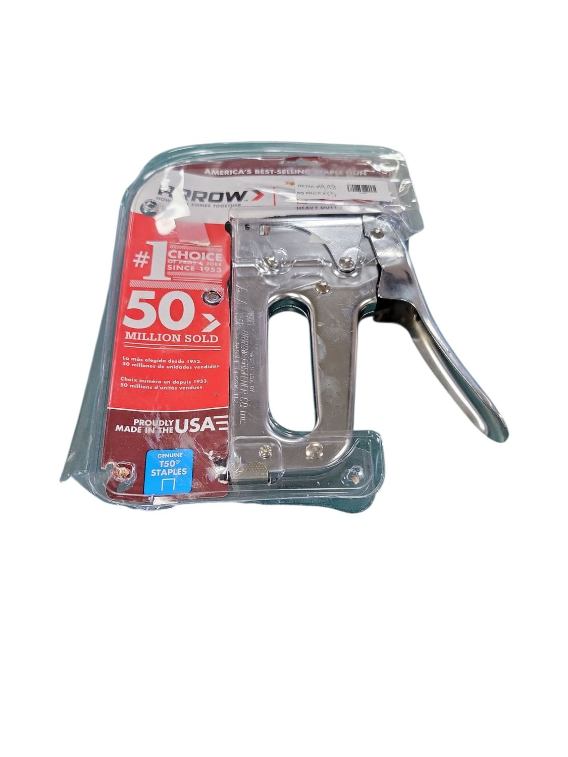 Arrow T50 Heavy Duty Manual Staple Gun T50   ..