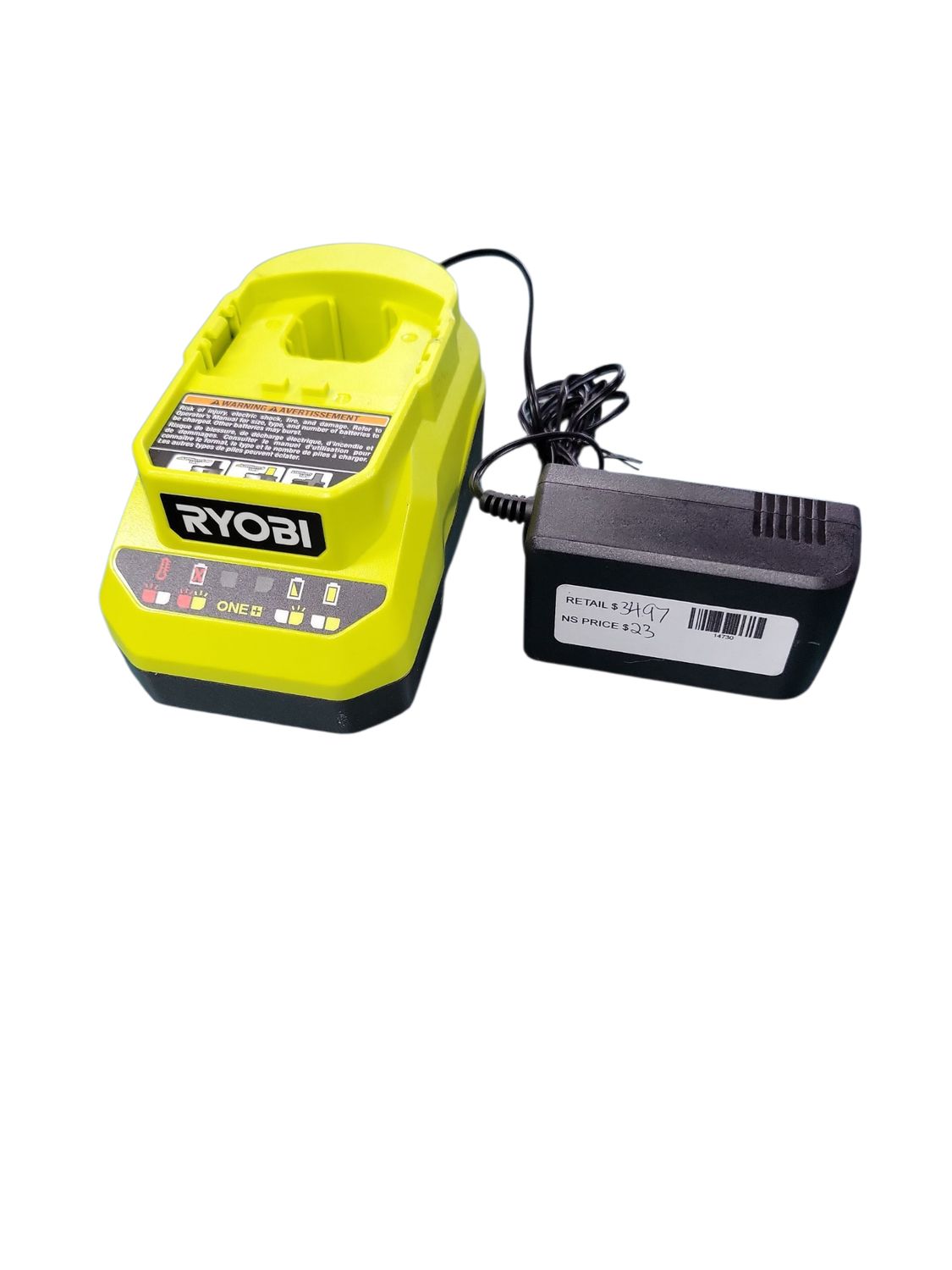RYOBI ONE+ 18V Lithium-Ion Charger PCG002      .