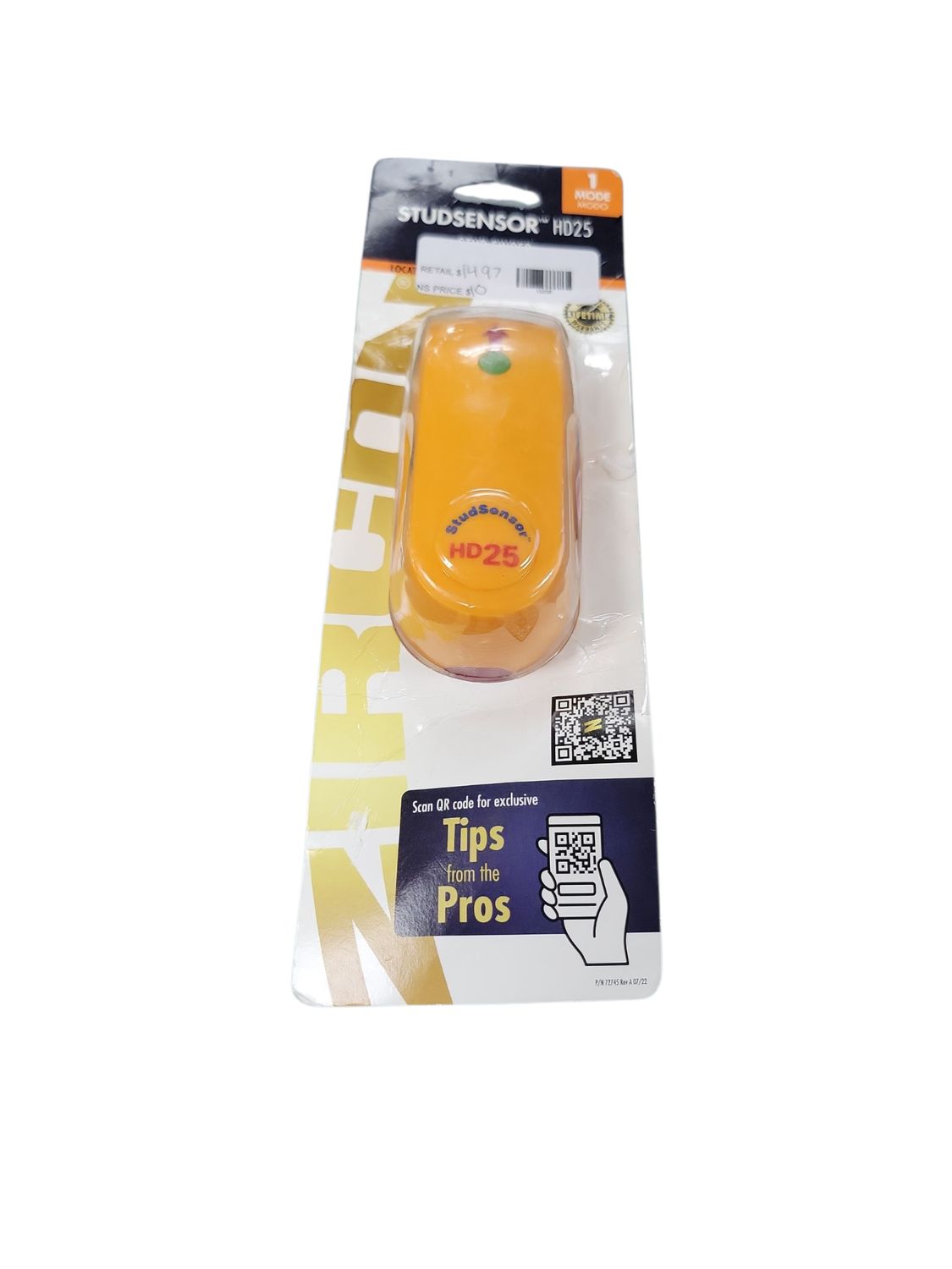 Zircon StudSensor HD25 Stud Finder 65943     .