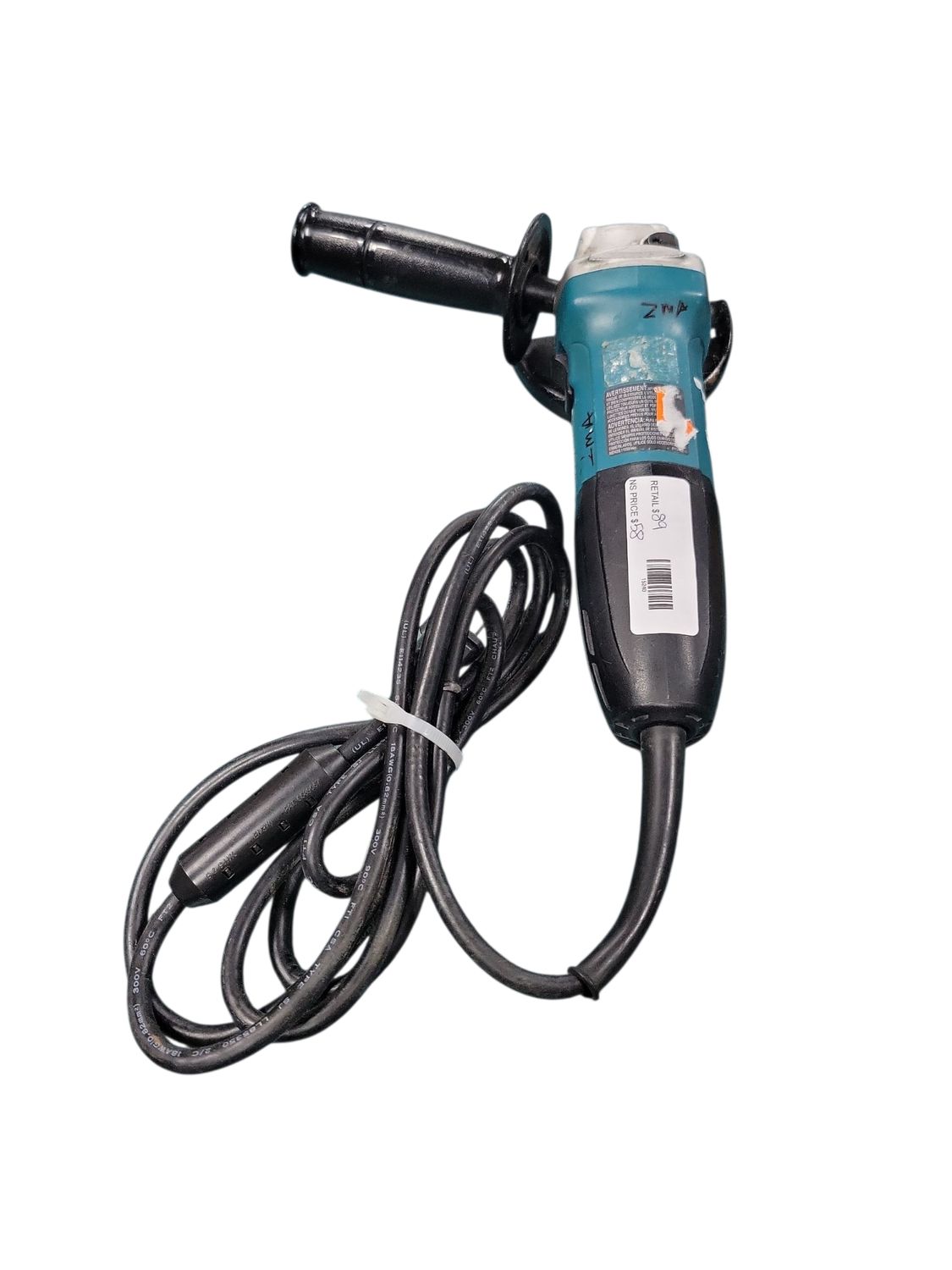 Makita 6 Amp Corded 4 in. Lightweight Angle Grinder with Grinding Wheel, Wheel Guard Side Handle Hard Case GA4030K