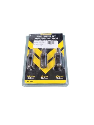 General Tools Plug Cutter Set (3-Piece) S31 .