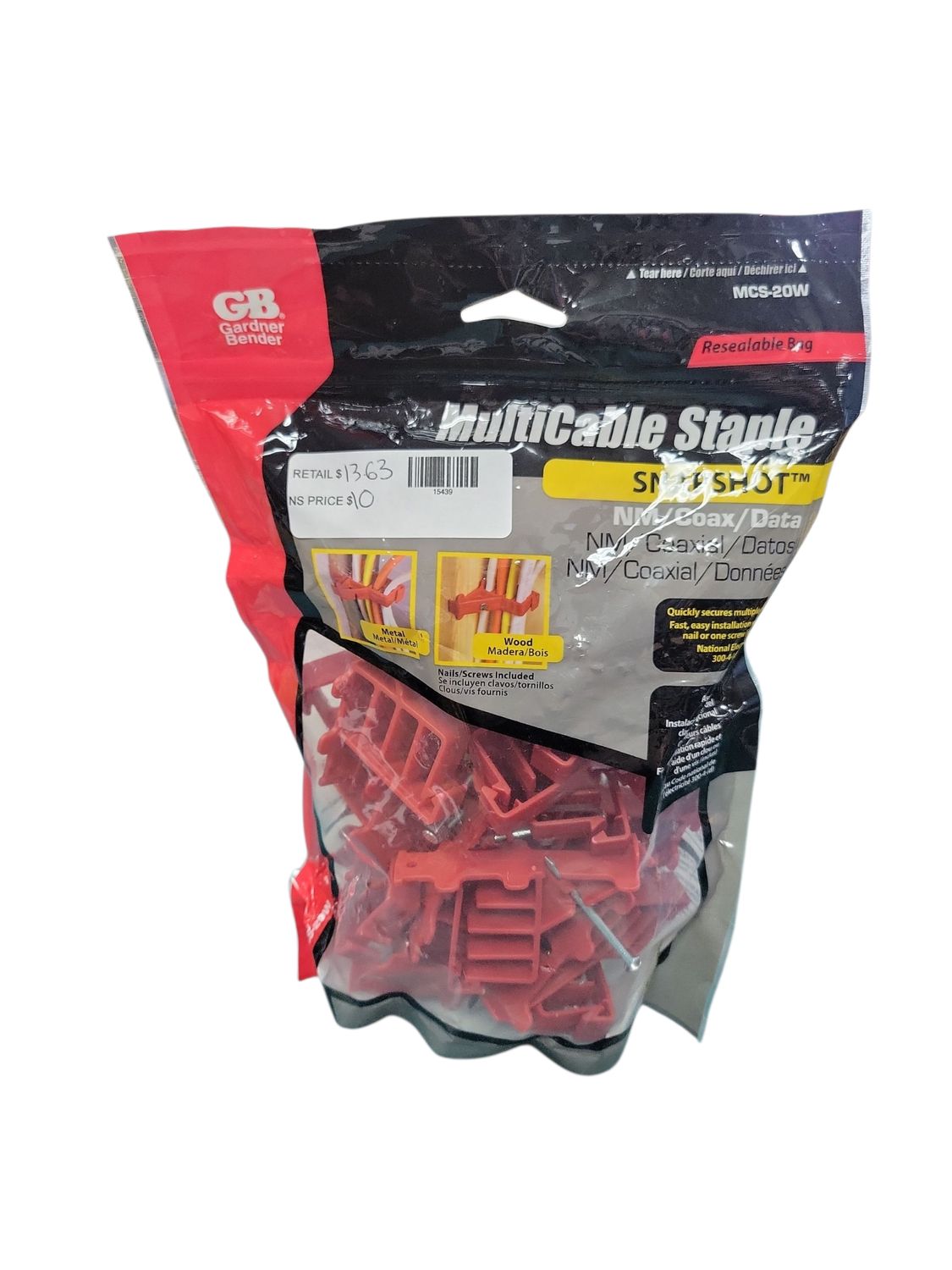 Gardner Bender Multi-Cable Staples (20-Pack) MCS-20W