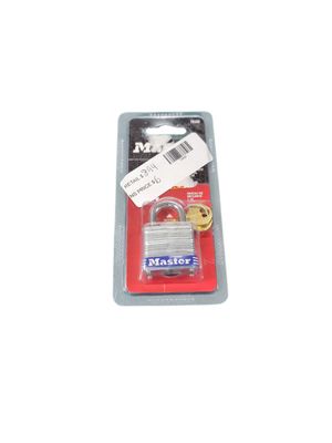 Master Lock Outdoor Padlock with Key, 1-1/8 in. Wide 7KADCC .