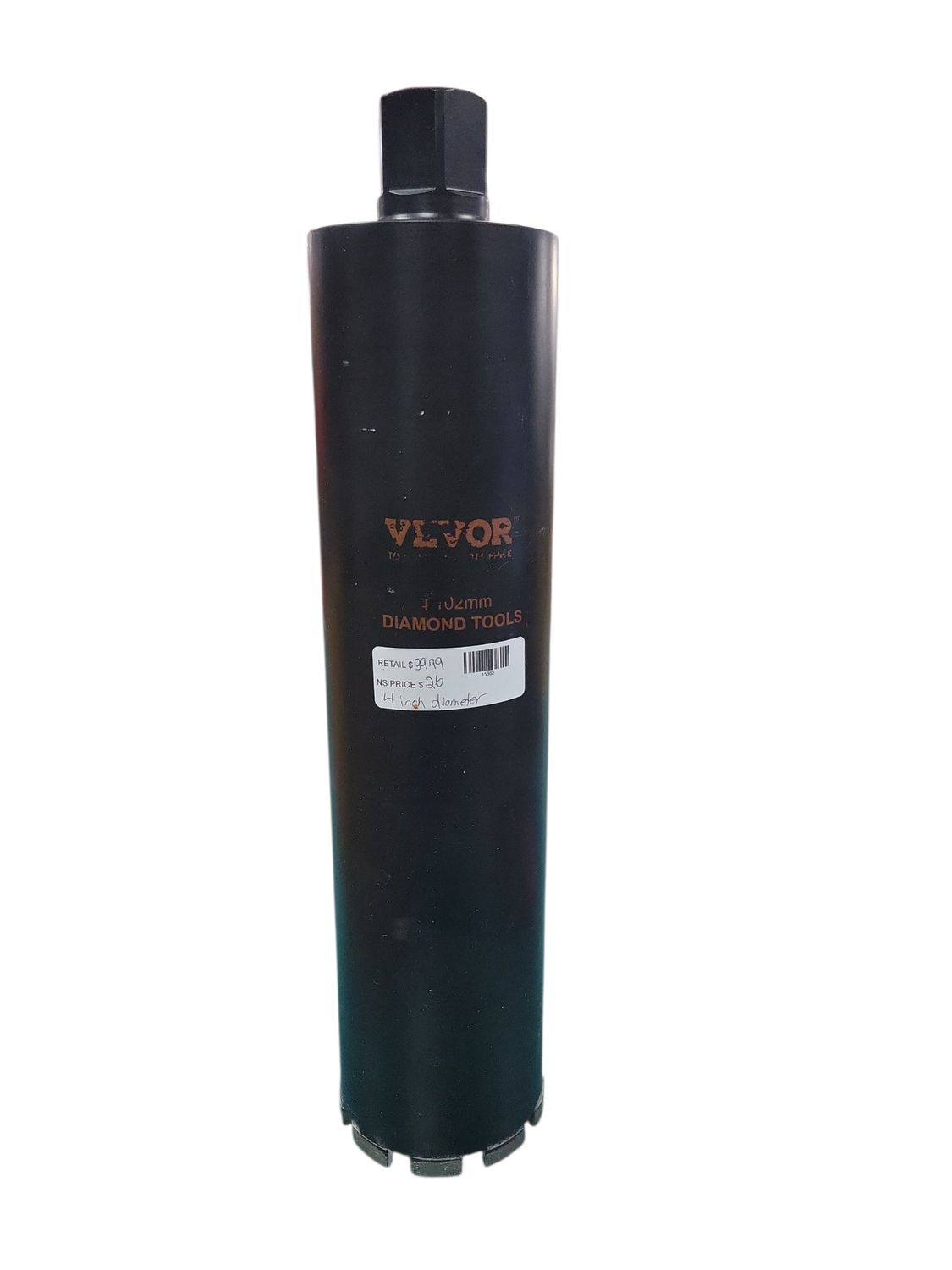 VEVOR Core Drill Bit, 4&quot; Wet/Dry Diamond Core Drill Bits for Brick and Block, Concrete Core Drill Bit