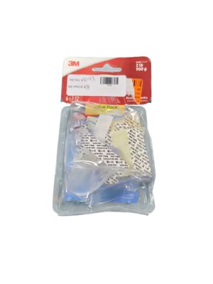 Command 2 lb. Medium Clear Hook Value Pack (6 Hooks, 12 Strips) 17091CLRVP  .