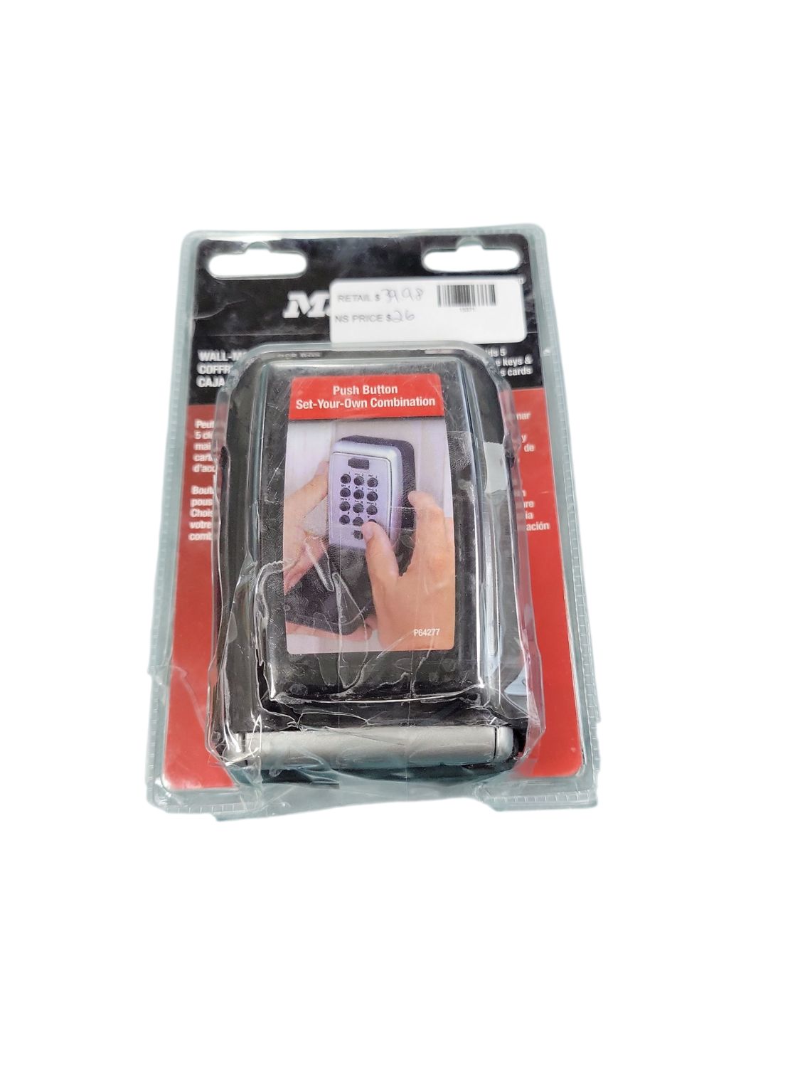 Master Lock Lock Box, Resettable Push Button Combination 5423DHC  .