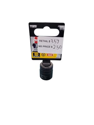 Husky 3/8 in. Drive 9/16 in. Knurl Grip Universal Socket H1003D916 .