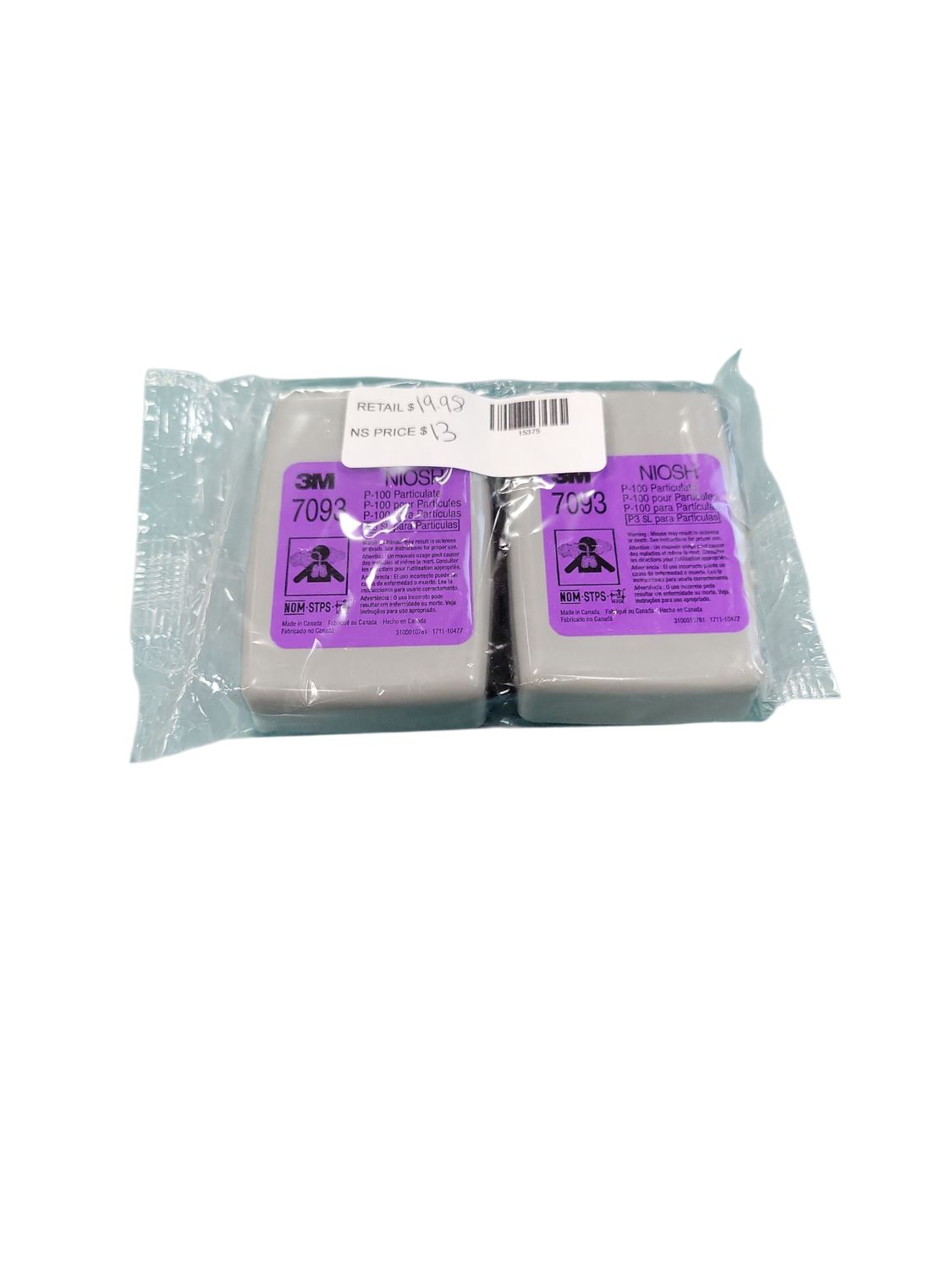 3M Particulate Filter 7093, P100