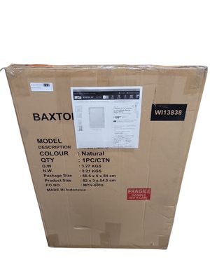 bali &amp; pari Lankston 21.7 in. W x 32.3 in. H Rectangle Natural Rattan Mirror 248-13838-HD