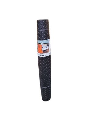 TrafficMaster Black 3 ft. W x 6 ft. L Diamond Vinyl Fitness Equipment and Utility Mat (18 sq. ft.) 8D-075-36HD-6Q