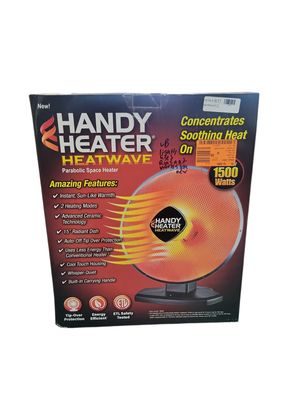 Handy Heater 1500-Watt 18.5 in. Electric Ceramic Parabolic Space Heater with Tip-Over Safety HEATPN-MC1
