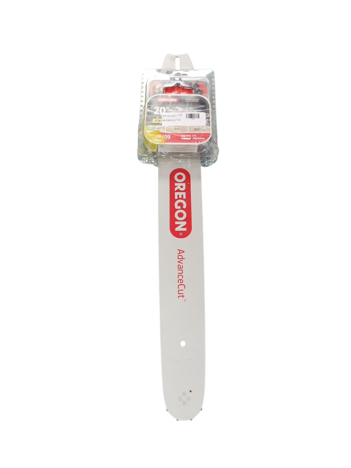 Oregon 20 in. Chainsaw Bar and E70 Chain, Fits Echo, Poulan and McCulloch 20D176E70-23 .