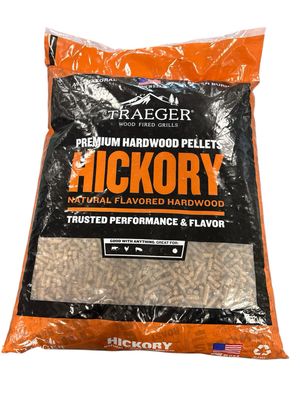 Traeger Hickory All-Natural Wood Grilling Pellets, 20 lb. Bag PEL319