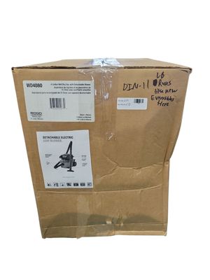 RIDGID 4 Gal. 6.0 Peak HP Shop Vacuum WD4080 Wet Dry Vac with Detachable Blower, Fine Dust Filter, Hose and Accessories WD4080