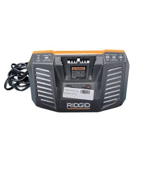 Ridgid R840095 Gen5X Genuine OEM Dual Chemistry Battery Charger for 18V lithium ion or NiCad batteries with Temperature Monitoring and Energy Saving (Battery Not Included, Charger Only) R840095