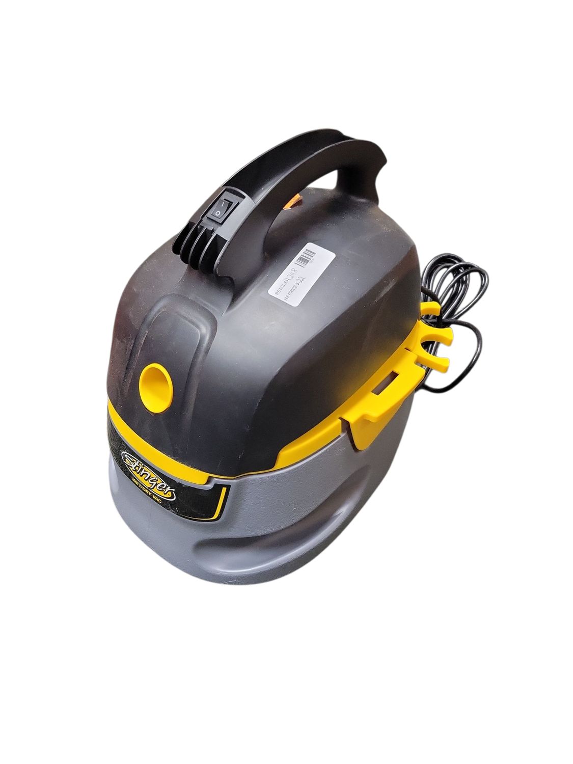 Stinger 2.5 Gal. 1.75 Peak HP Small Shop Vacuum Wet Dry Vac with Filter Bag, Hose, Utility and Car Nozzle Attachments HD2025