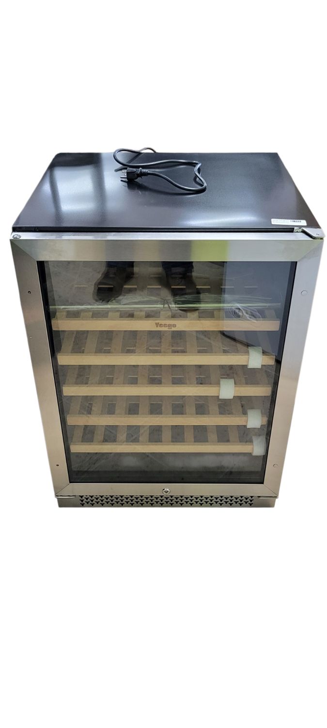 Yeego 24 in. Single Zone 52-Bottles Built-In/Freestanding Wine Cooler Refrigerator with 5 Removable Shelves Tempered Door YEG-WS24-HD