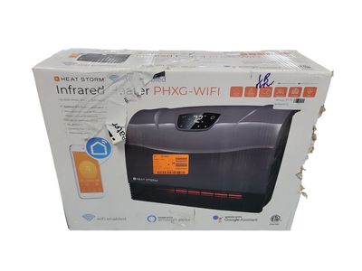Heat Storm Phoenix Wi-Fi Infrared Wall Unit 1,500-Watt Wi-Fi Smart Heater in Gray HS-1500-PHXG-WI