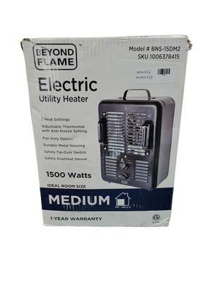 Beyond Flame 5120 BTUs Forced Air Electric Milkhouse Utility Furnace with Thermostat BNS-15DM2