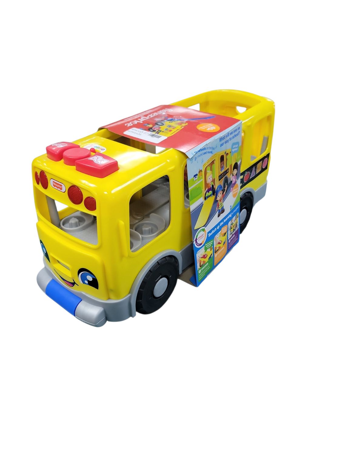 Fisher-Price Little People Toddler Learning Toy, Big Yellow Bus Musical Pull-Along Vehicle for Pretend Play Kids Ages 1+ Years