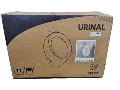 Hanikes Round 0.125 GPF High-Efficiency Urinal with Top Spud in White UR-480