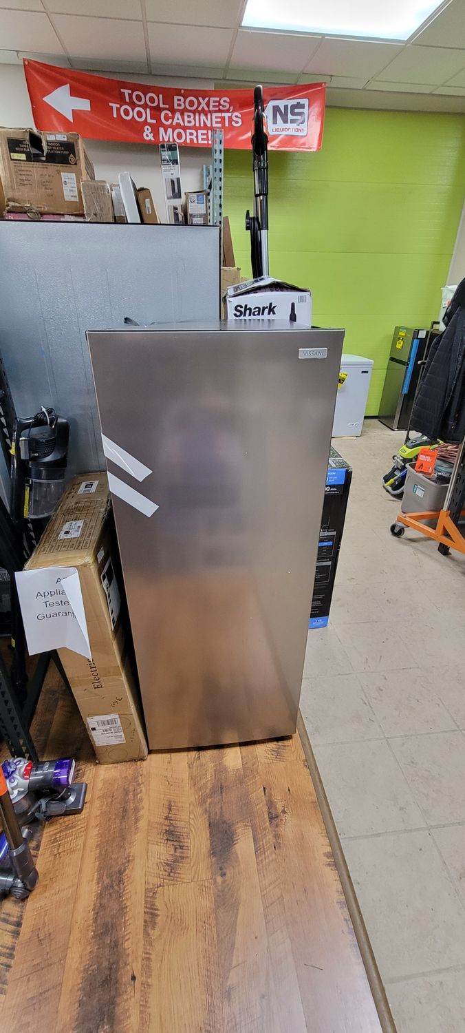 Vissani 7.1 cu. ft. Manual Defrost Convertible Upright Freezer in Stainless Steel Look MDUFC7SS4  .