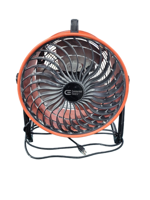 Commercial Electric 16 in. 3-Speed Drum Floor Fan in Orange High Velocity Turbo SFD5-400B .