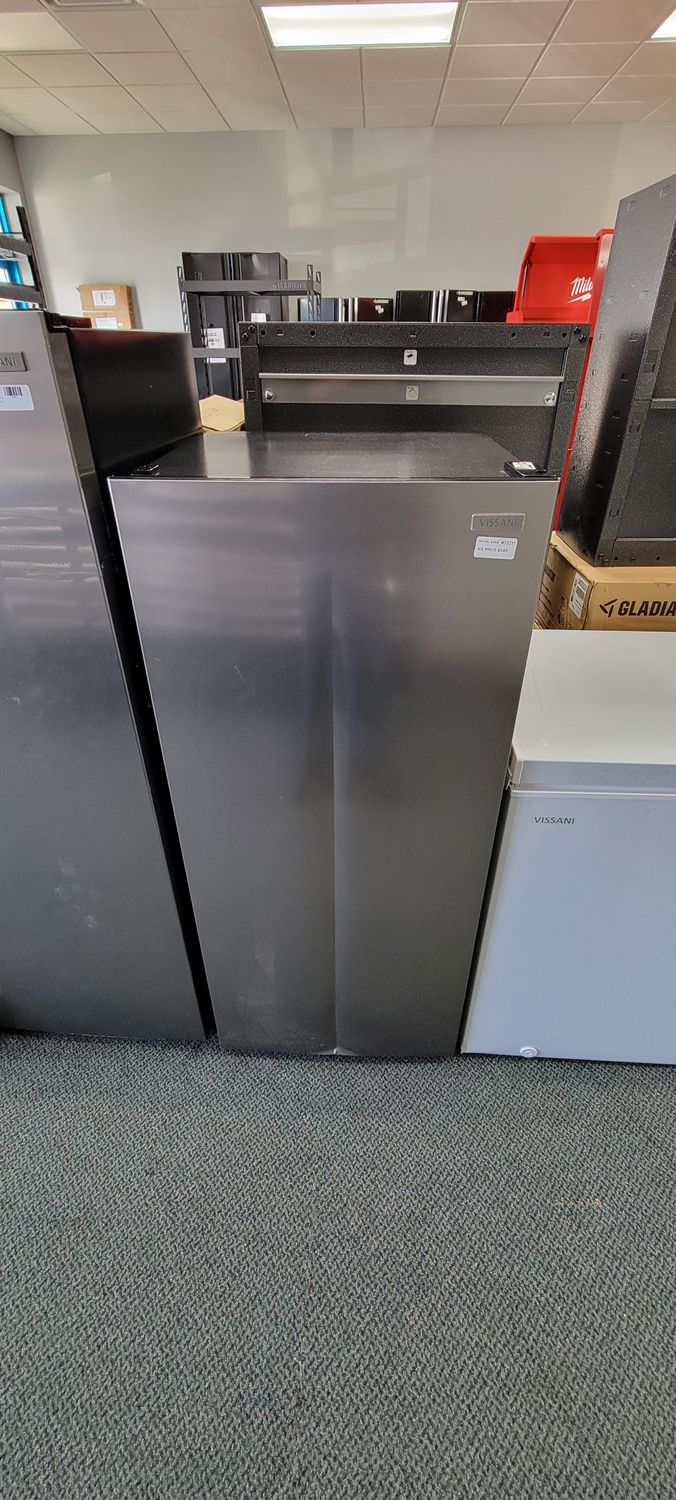 Vissani 7.1 cu. ft. Manual Defrost Convertible Upright Freezer in Stainless Steel Look MDUFC7SS