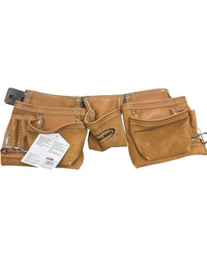 McGuire-Nicholas 11-Pocket Leather Waist Tool Belt/Contractor&#39;s Apron 1DM-428-2 .