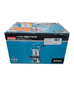 Makita 6.5 Amp 1-1/4 HP Corded Fixed Base Variable Speed Compact Router with Quick-Release RT0701C