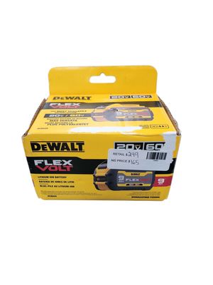 DEWALT FLEXVOLT 20V/60V MAX Lithium-Ion 9.0Ah Battery DCB609   .