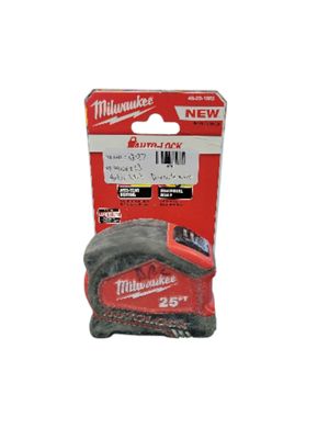 Milwaukee 25 ft. Compact Auto Lock Tape Measure with Fractional Scale 48-22-1825