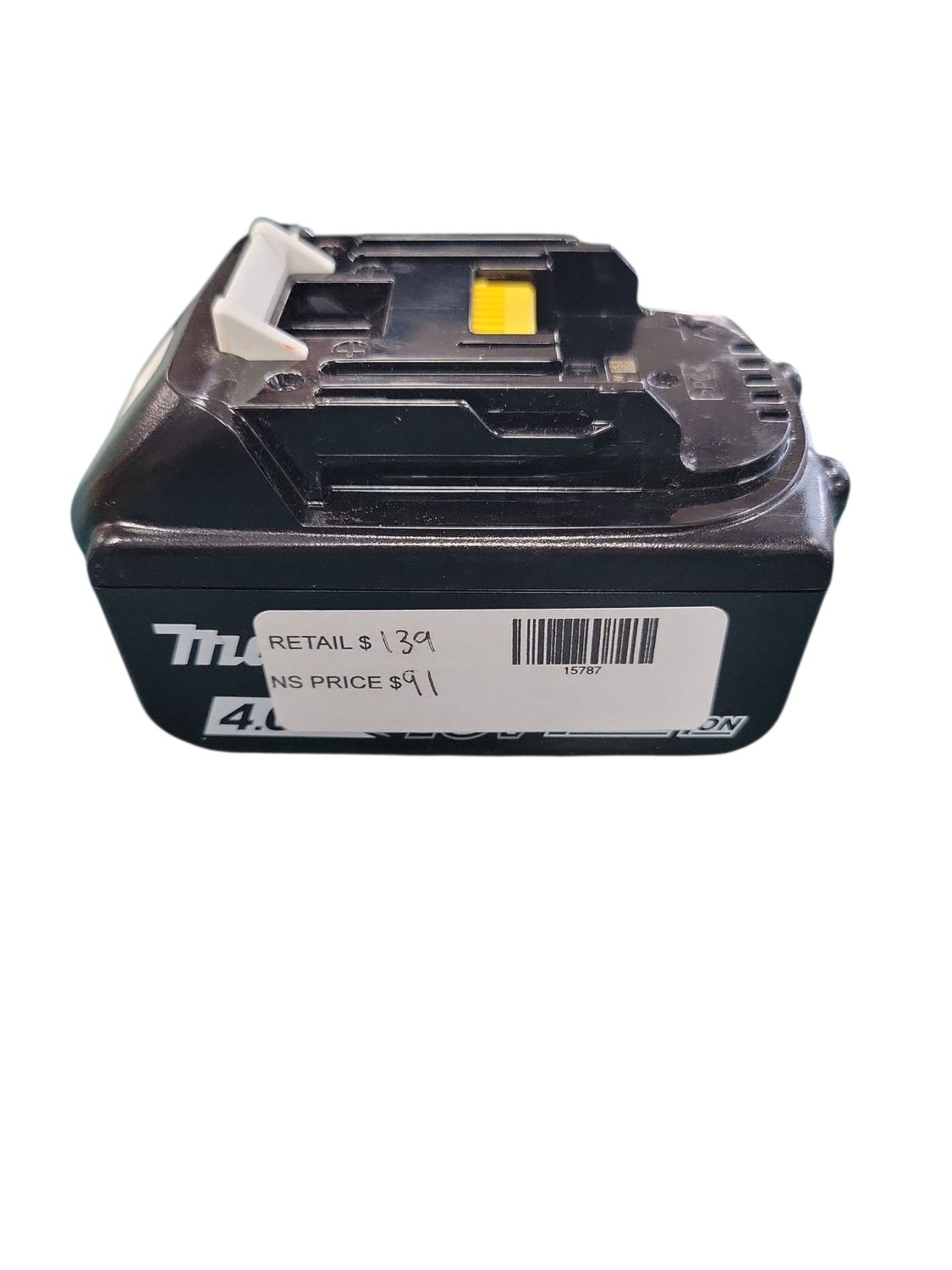 Makita 18V LXT Lithium-Ion High Capacity Battery Pack 4.0Ah with Fuel Gauge BL1840B    .