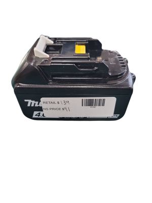 Makita 18V LXT Lithium-Ion High Capacity Battery Pack 4.0Ah with Fuel Gauge BL1840B    .