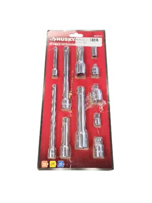 Husky 1/4 in., 3/8 in. and 1/2 in. Drive SAE and MM Extension and Adapter Set (11-Piece) HACCY11PCRM .